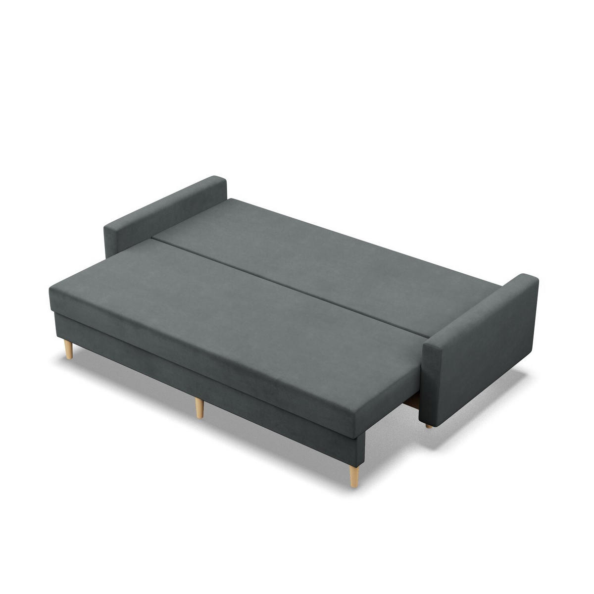 SOFA Blank dunkelgrau 212/92/92 - Dunkelgrau, Textil (212/92/92cm) - SIMKAM Furniture