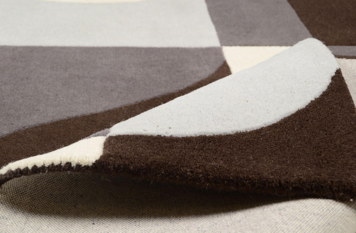 HANDTUFTTEPPICH Hawai 70x140 cm - Grau, Textil (70/140cm) - THEKO