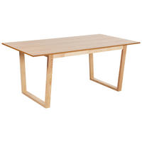 ESSTISCH Holz hellbraun 180/95 cm Camden - Hellbraun, Holzwerkstoff (180/95/76cm) - Beliani