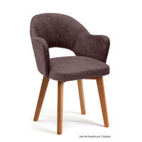 ARMLEHNSTUHL (2er-Set) Darsie 59x87x61 Eiche geölt/Braun - Eichefarben/Braun, Kunststoff (61/87/59cm) - 58aufmkessel