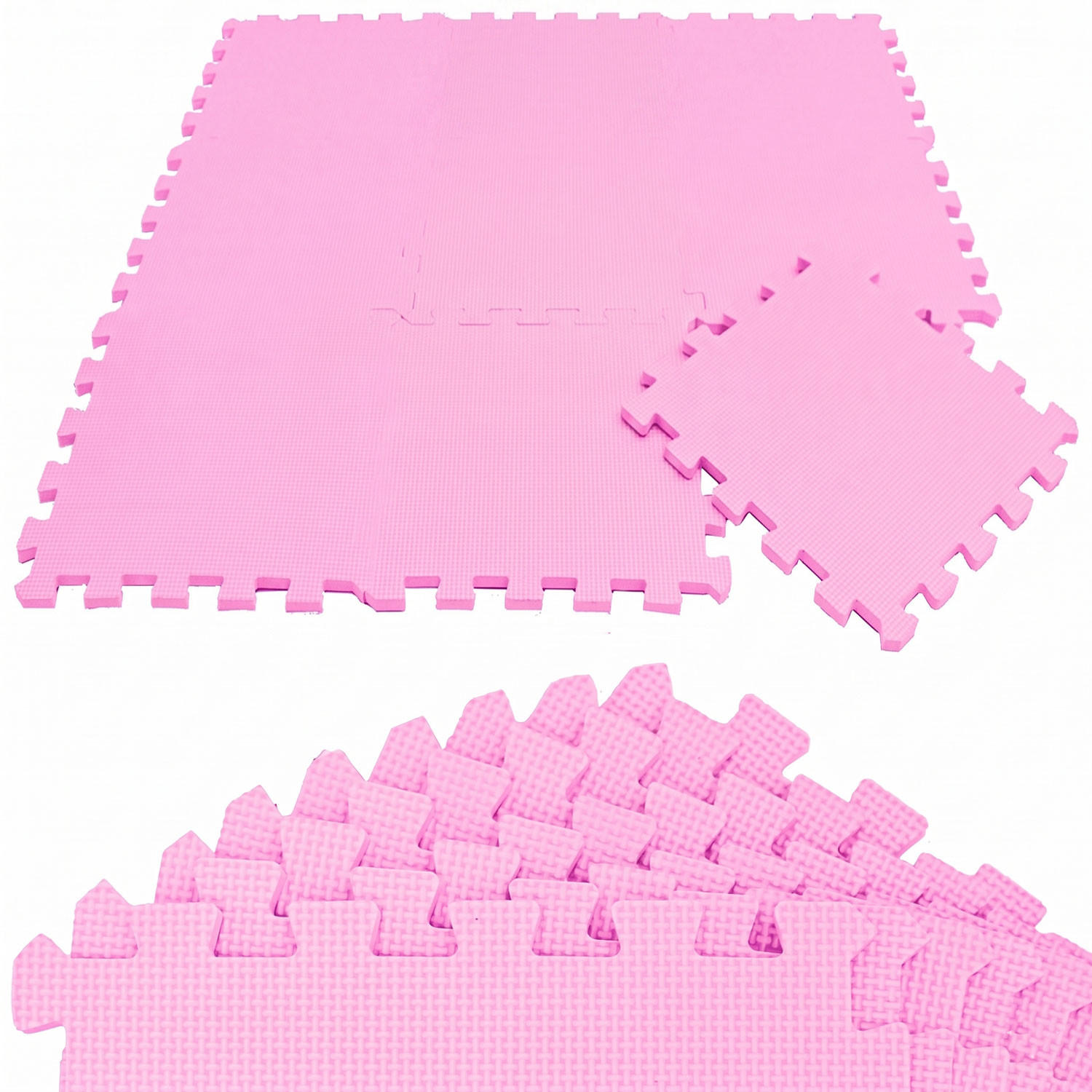 SPIELMATTE ab Null - 90 cm Baby Puzzlematte Pink - Pink, Kunststoff (30/30cm) - Littletom
