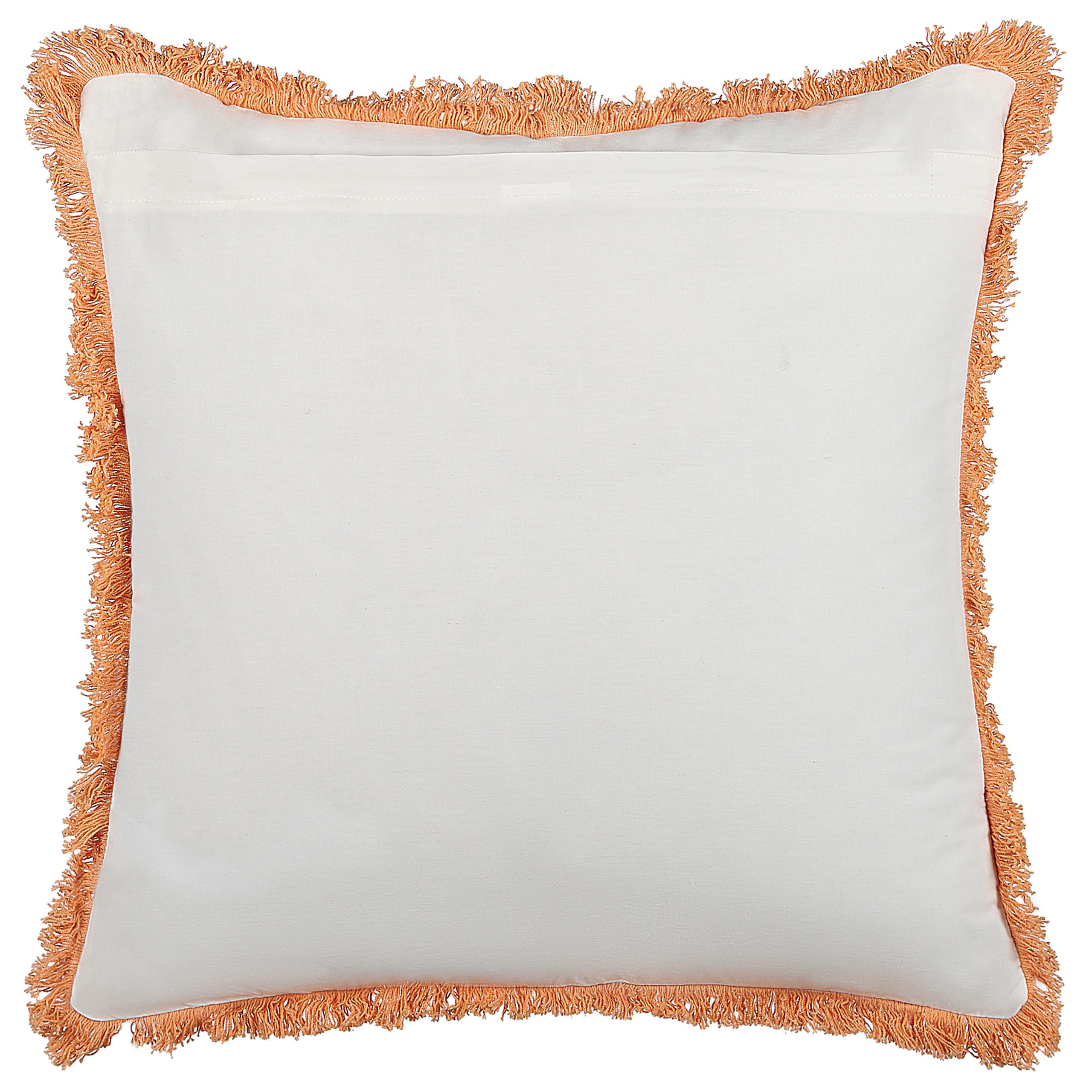 DEKOKISSEN Weiß 45/45 cm Sativus - Weiß, Naturmaterialien/Textil (45/45cm) - Beliani