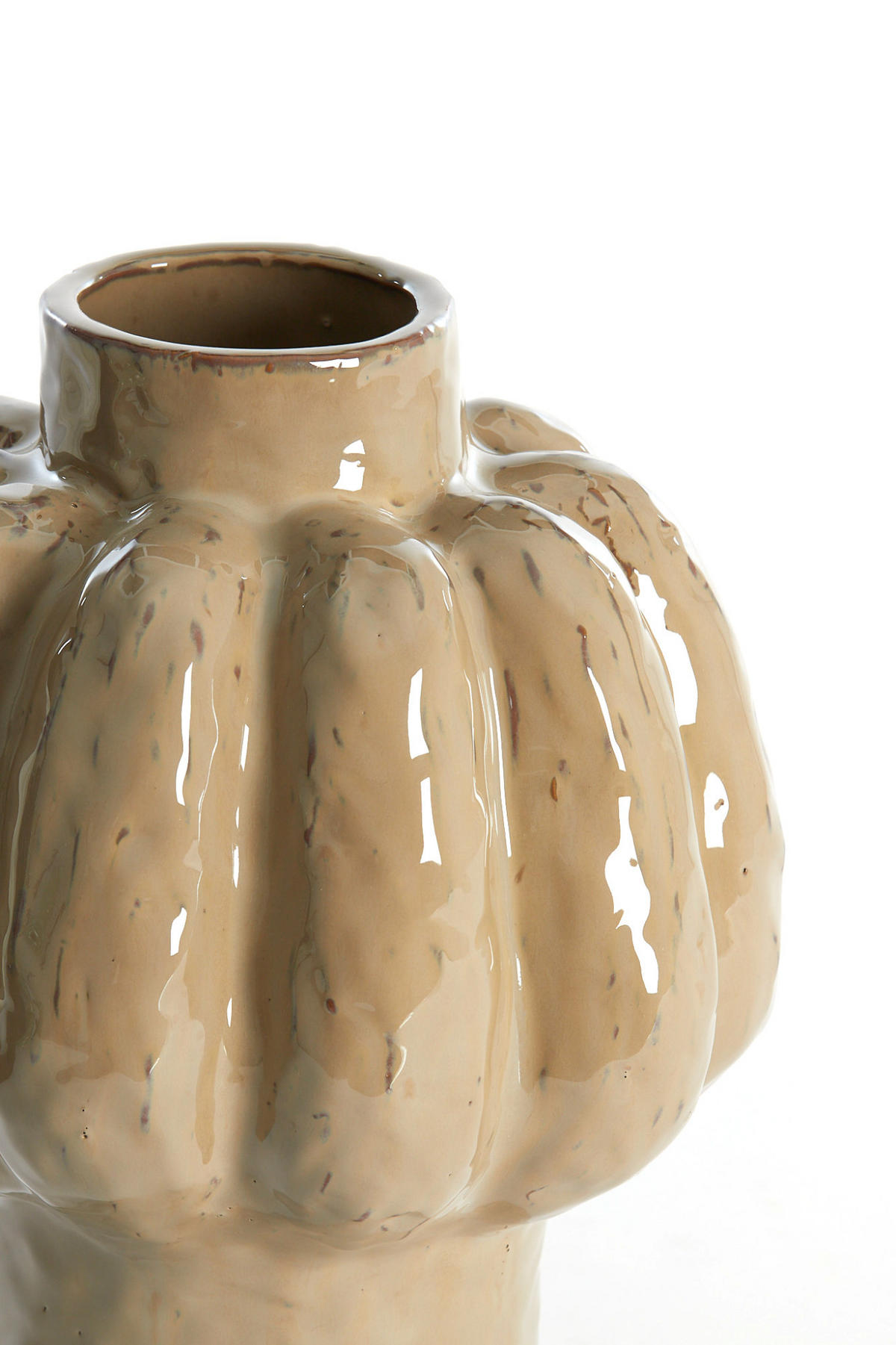 VASE Aliveri Braun Ø25/29 cm - Braun, Keramik (29cm) - Light & Living