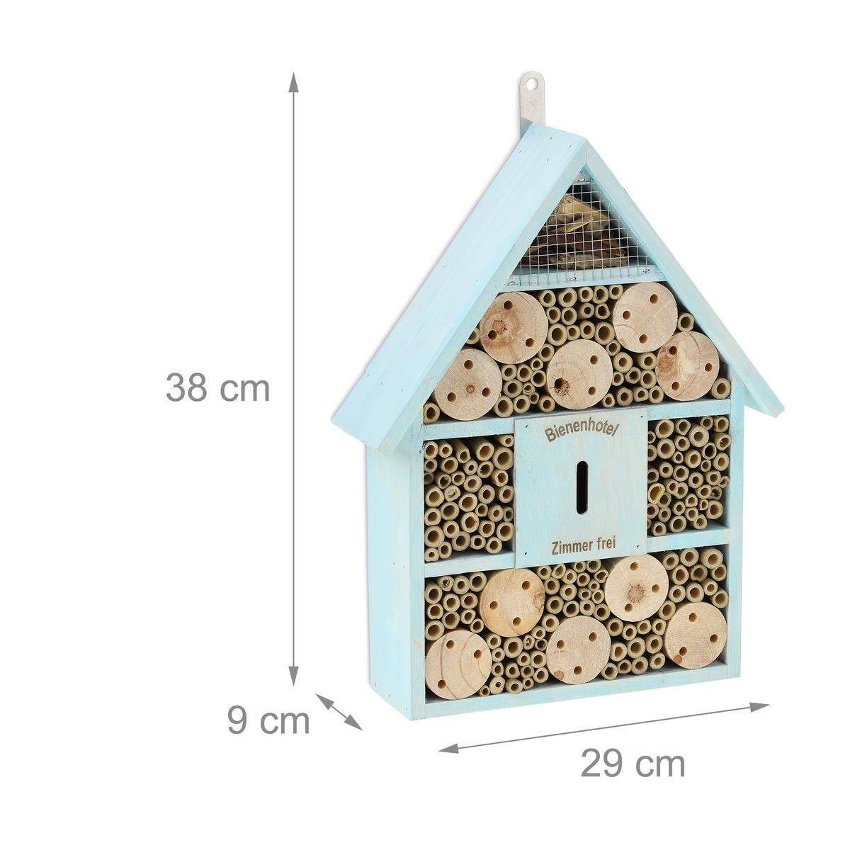 BIENENHOTEL - Multicolor, Holz (29/38/9cm) - Relaxdays
