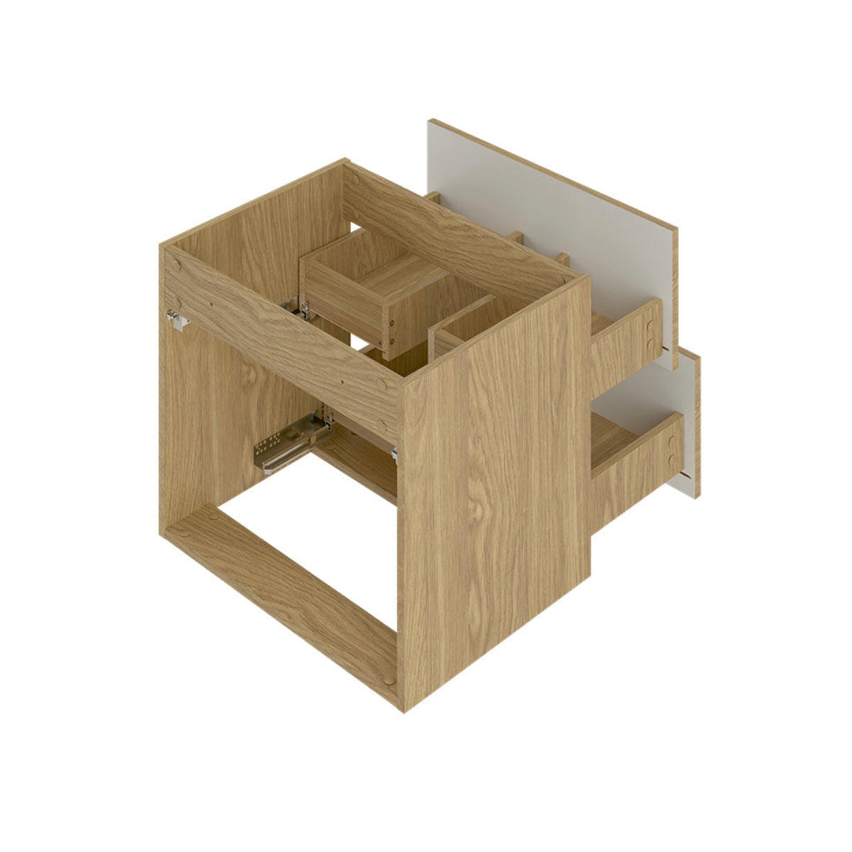 DONJI ELEMENT ZA UMIVAONIK 60cm Viggo Drvo - smeđa, drvni materijal (60/50/45.8cm) - Petits-meubles