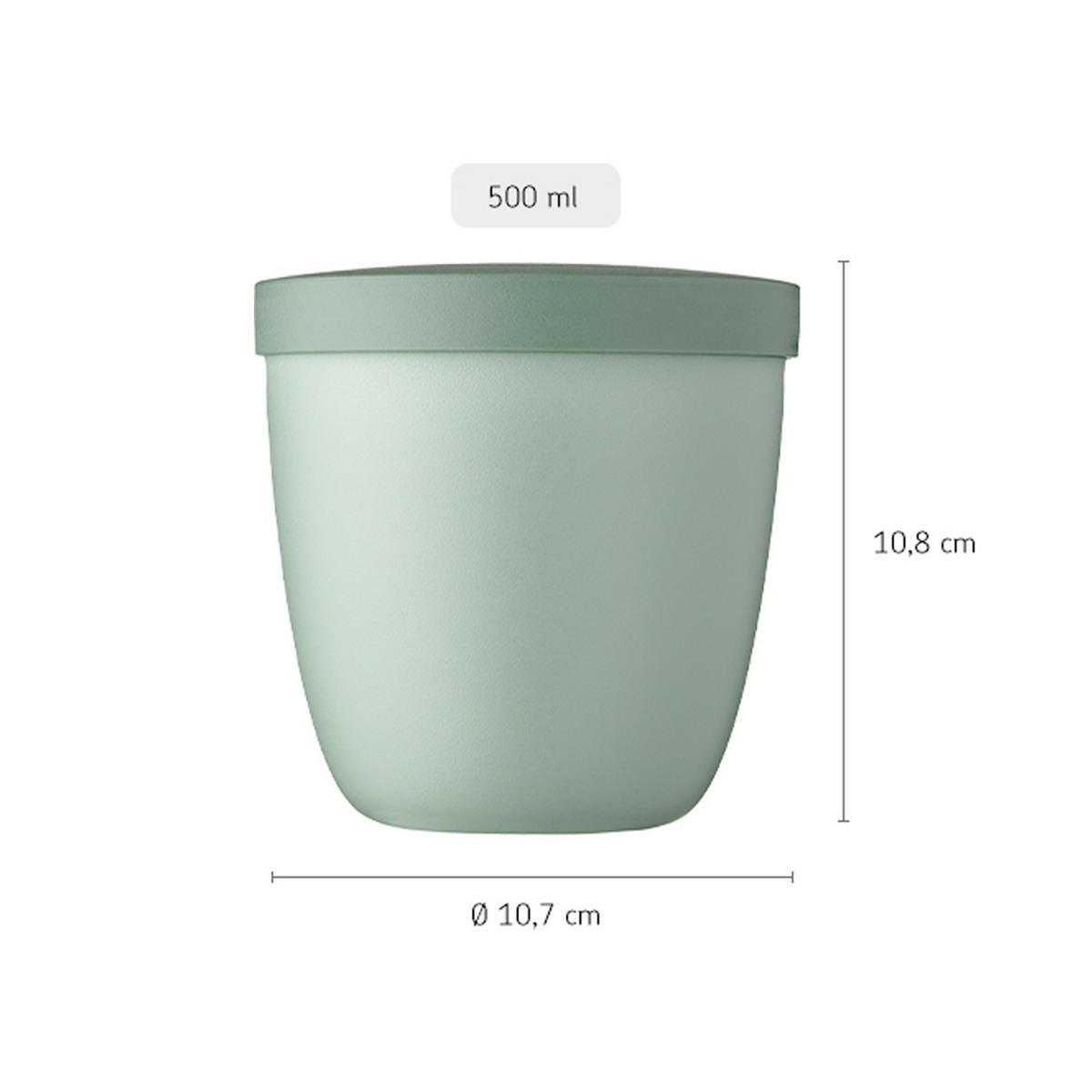 SNACKPOT Ellipse Vivid Blue 500 ml - Dunkelblau, Kunststoff (10.7/10.8/10.7cm) - Mepal