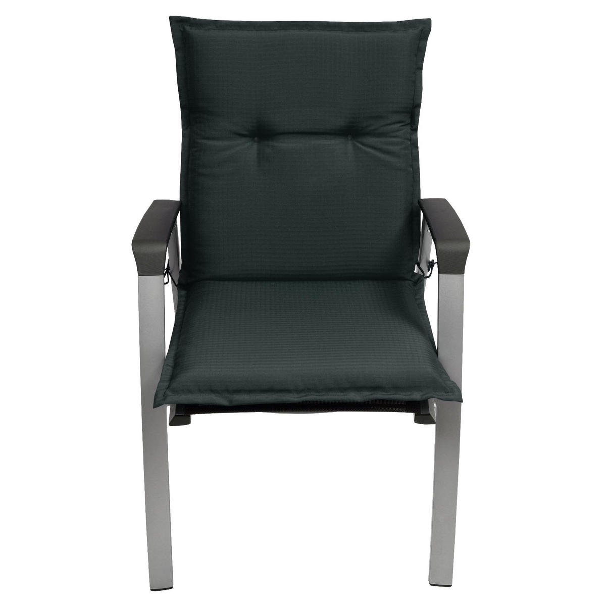 NIEDERLEHNERAUFLAGE Flair NL 100/50/8cm Graphitgrau - Graphitfarben, Textil (50/6/100cm) - Beautissu 