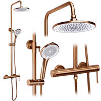 DUSCHGARNITUR Rea Foss Clif Brush Copper - Kupferfarben, Metall (9/131/33cm) - REA