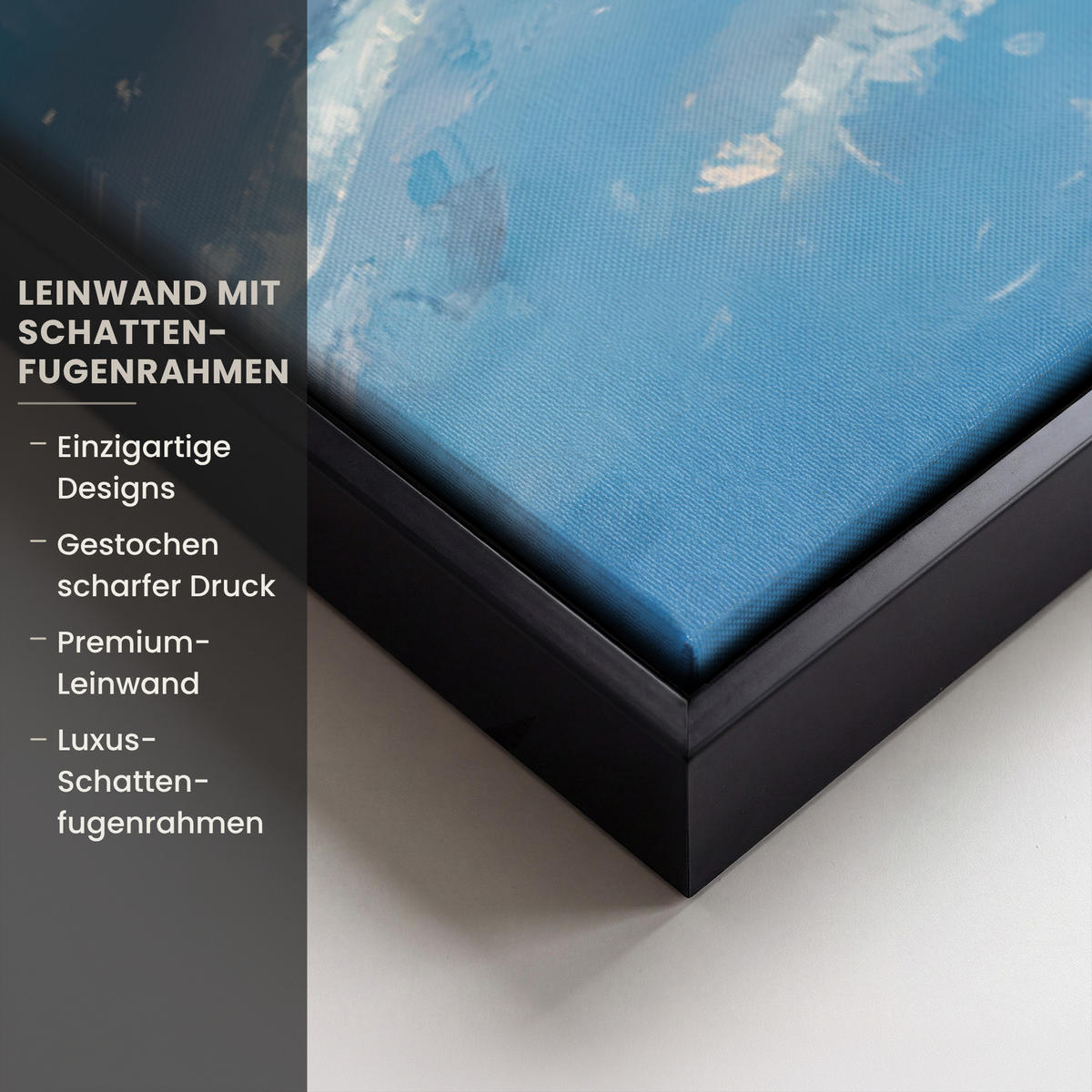 LEINWAND Bilder mit Rahmen - Weihnachtsmann - Rentier - Weihnachten - Schnee - 60x90 - Cognac, Textil (60/90cm) - MuchoWow