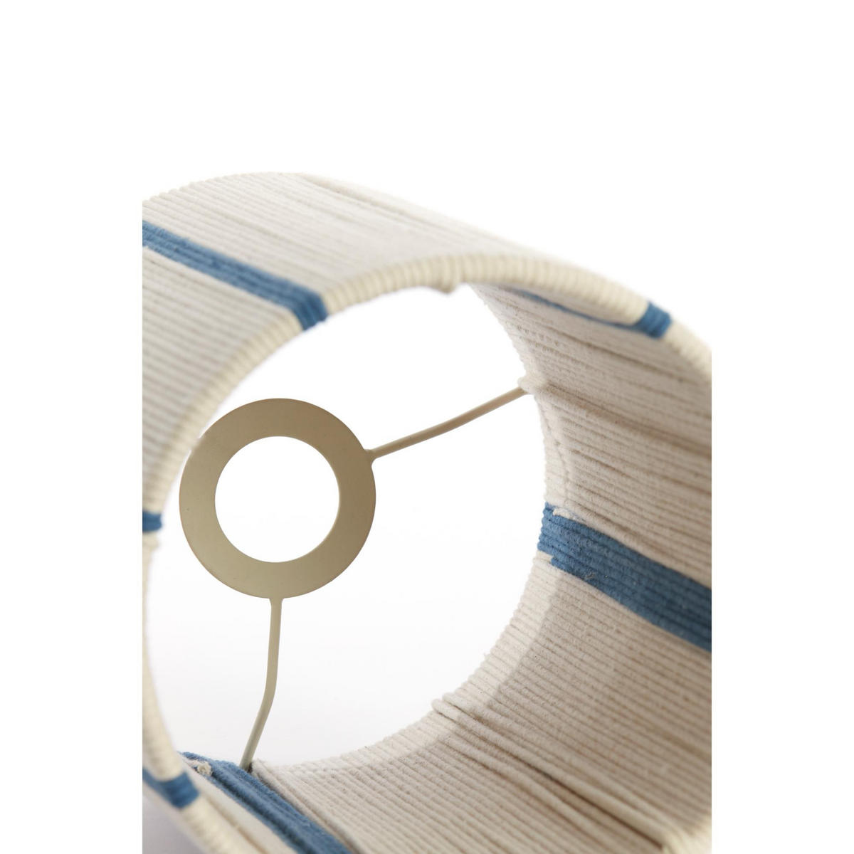 LAMPENSCHIRM Medan Blau 20/20/30 cm - Blau, Textil (20/20/30cm) - Light & Living