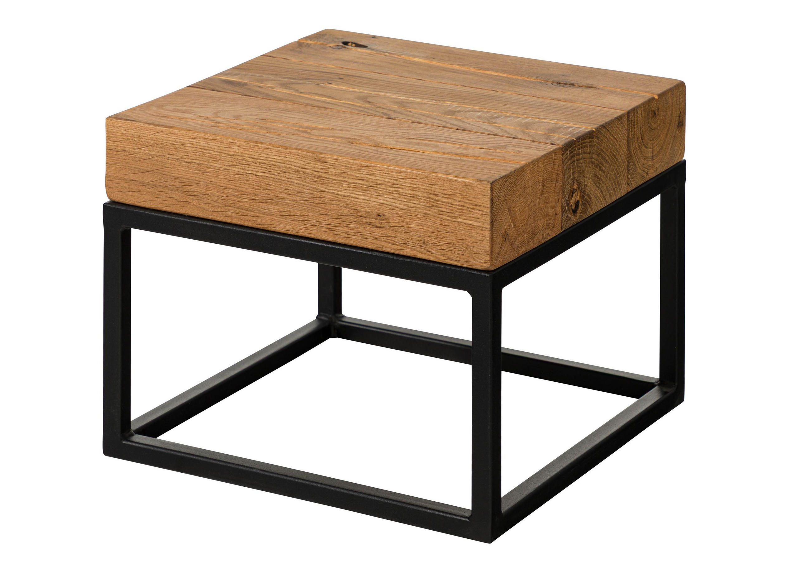 COUCHTISCH Eiche 40x40x32 natur geölt LOUNGE COLLECTION #06 - Braun, Holz (40/40/32cm) - Massivmoebel24