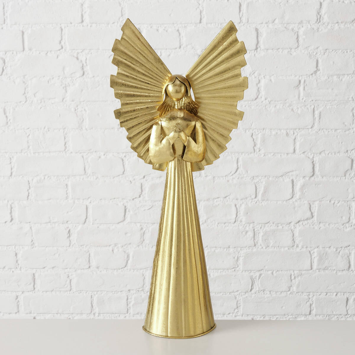 WEIHNACHTSFIGUR Nuriel 54 cm - Goldfarben, Metall (10/54/23.5cm) - Boltze Home