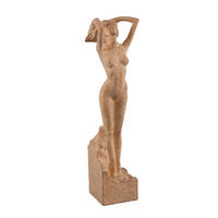 SKULPTUR Aleah Grau 11/10/50cm - Grau, Kunststoff (10/50/11cm) - PTMD Collection