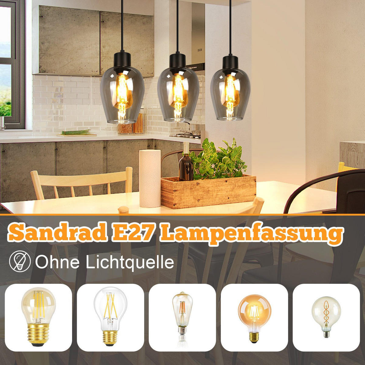 PENDELLEUCHTE BIRKENFELD Ⅲ 48/5/120 cm - Schwarz, Metall (48/5/120cm) - Nettlife