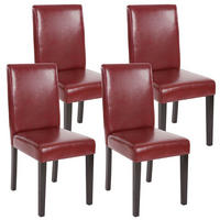 ESSZIMMERSTUHL Bordeaux 4er-Set - Rotbraun/Bordeaux, Textil (43/90/56cm) - MCW