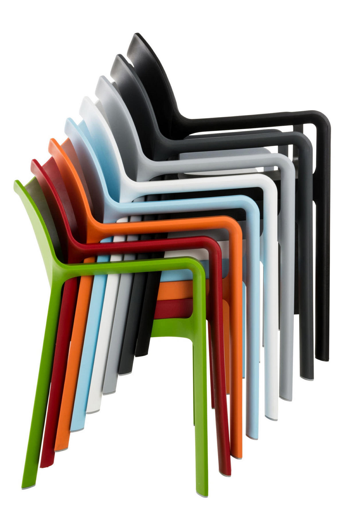 STUHL Doyle dunkelgrau - Grau, Kunststoff/Metall (57/84/53cm) - TPFGarden