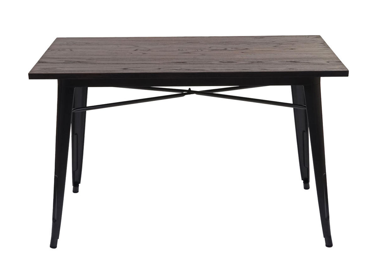 ESSZIMMERTISCH H10A rechteck Dunkelbraun - Dunkelbraun, Metall (60/120/76cm) - MCW