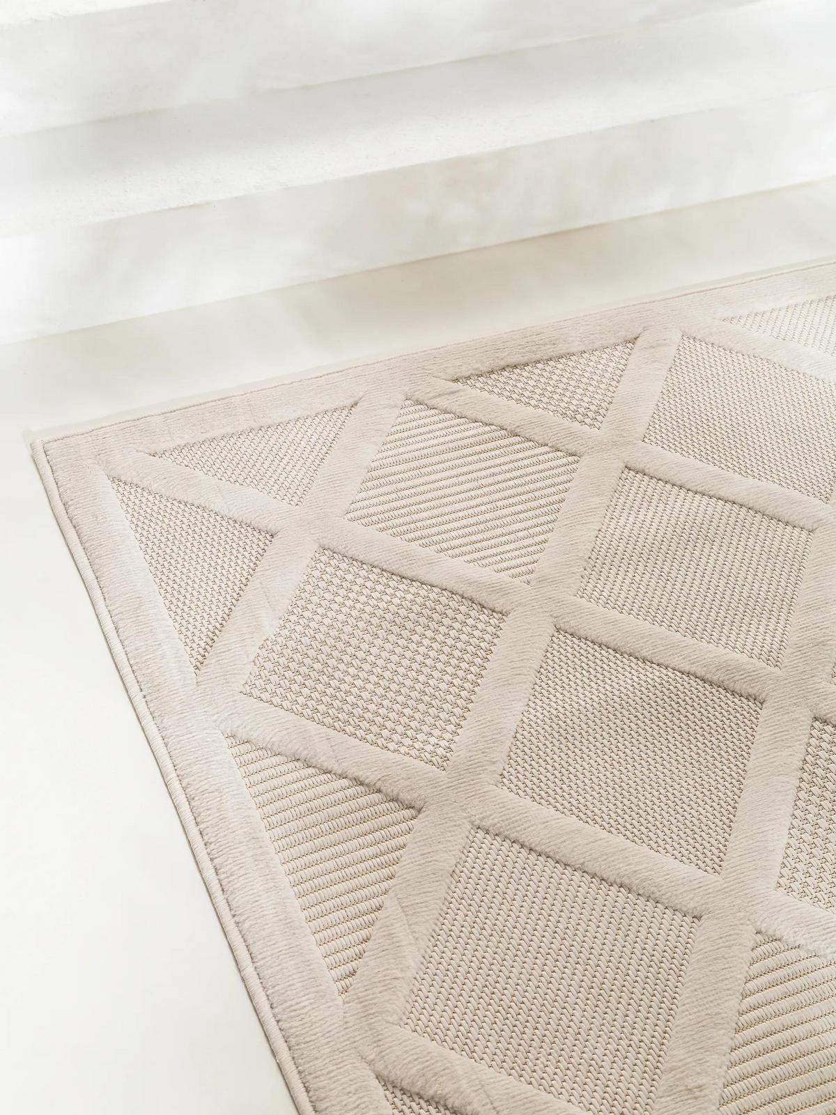 OUTDOORTEPPICH Bonte Cream 160x230 cm - Creme, Textil (160/230cm) - benuta Nest