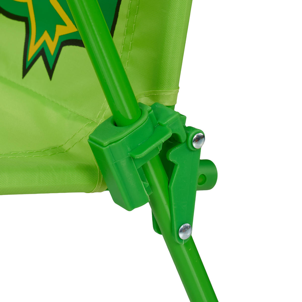 KINDER-KLAPPSTUHL - Grün, Textil/Metall (36/51.5/37.5cm) - Relaxdays