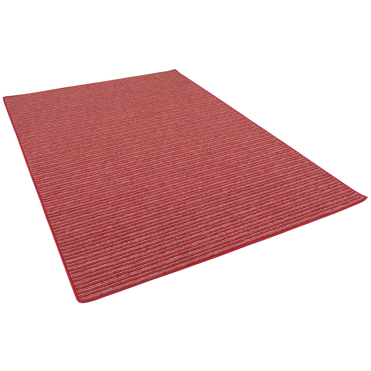 STREIFENBERBER TEPPICH MARTA - Rot, Textil (80/240cm) - Snapstyle