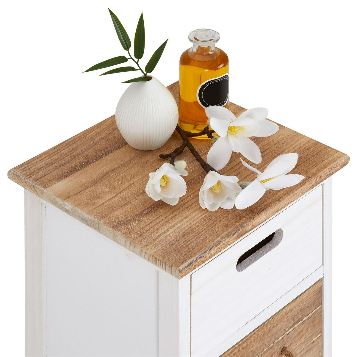KOMMODE SALVA - Weiß, Holz (29/64/27cm) - CARO-Möbel