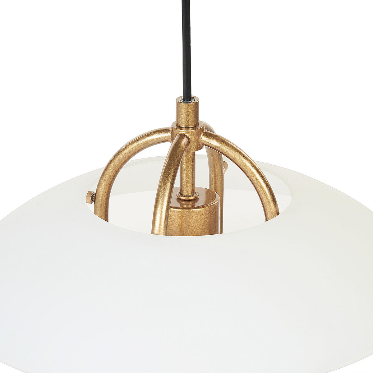 HÄNGELEUCHTE Nattai 7/76/121 cm - Goldfarben, Metall (7/76/121cm) - Beliani