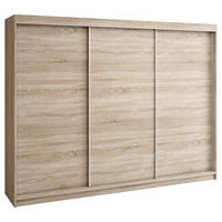 SCHWEBETÜRENSCHRANK 200 CM MERO Farbe: Sonoma / sonoma / sonoma / sonoma - Braun, Holzwerkstoff (200/215/59.5cm) - A&J MöbelLand