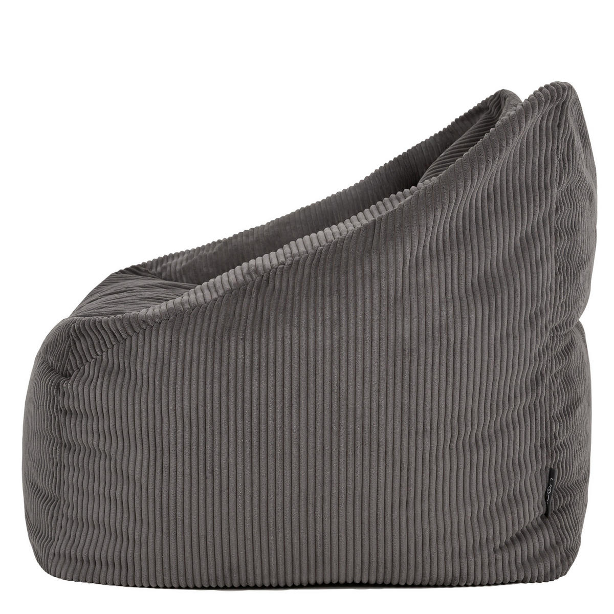 SITZSACK Cord Sessel Natalia - Grau, Textil (97/73/84cm) - icon