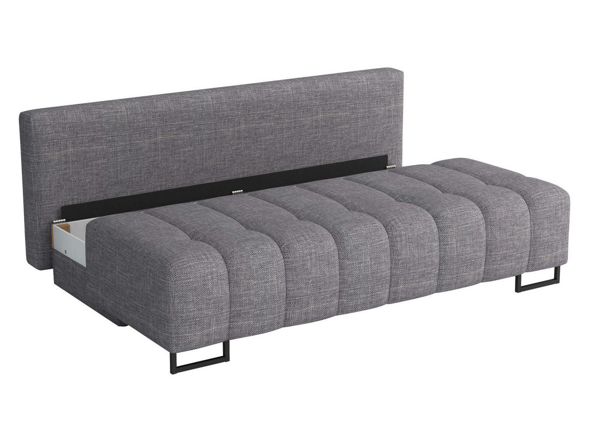 SCHLAFSOFA Morena D - Schwarz/Dunkelblau, Holz/Textil (200/90/90cm) - MIRJAN24