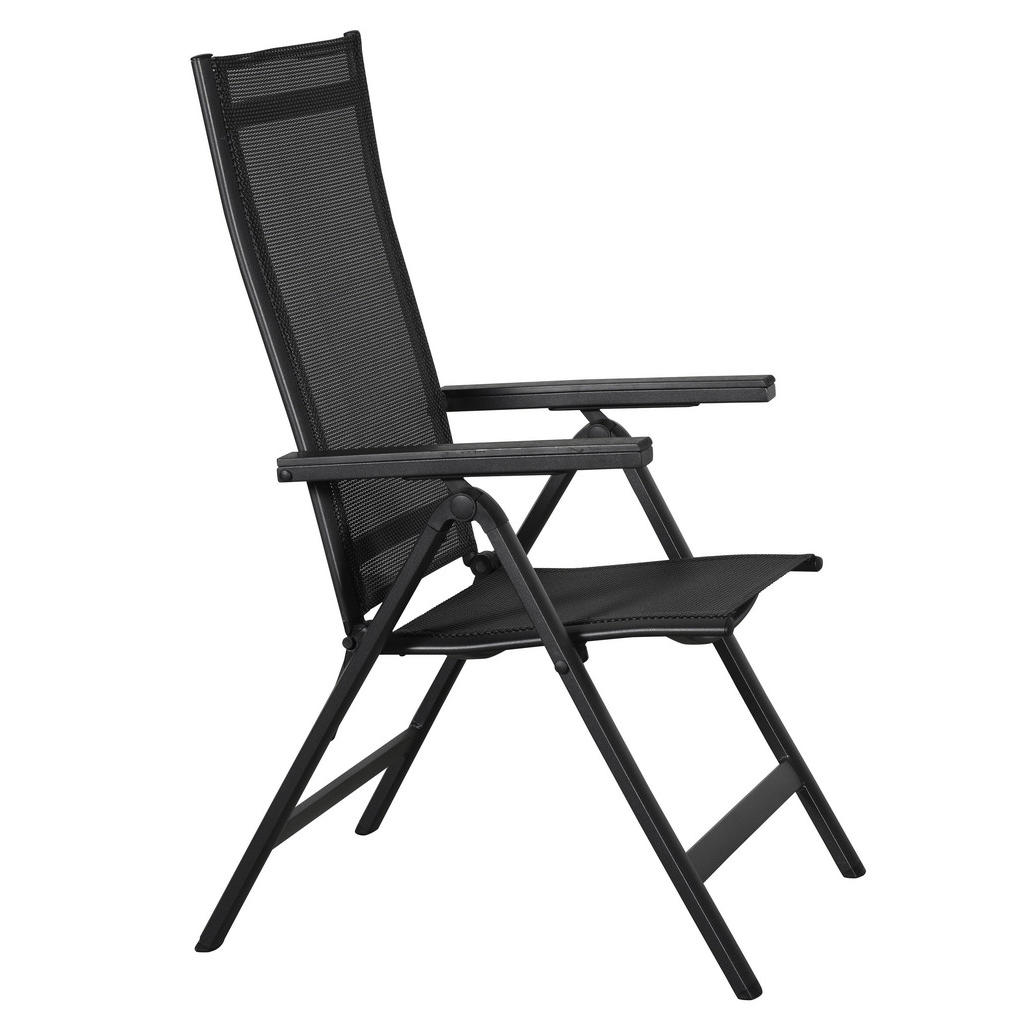 Thumbnail - ebuy24 Gartenstuhl, Schwarz, Holzwerkstoff, 58x110x66 cm, Gartenmöbel, Gartenstühle, Gartenklappstühle