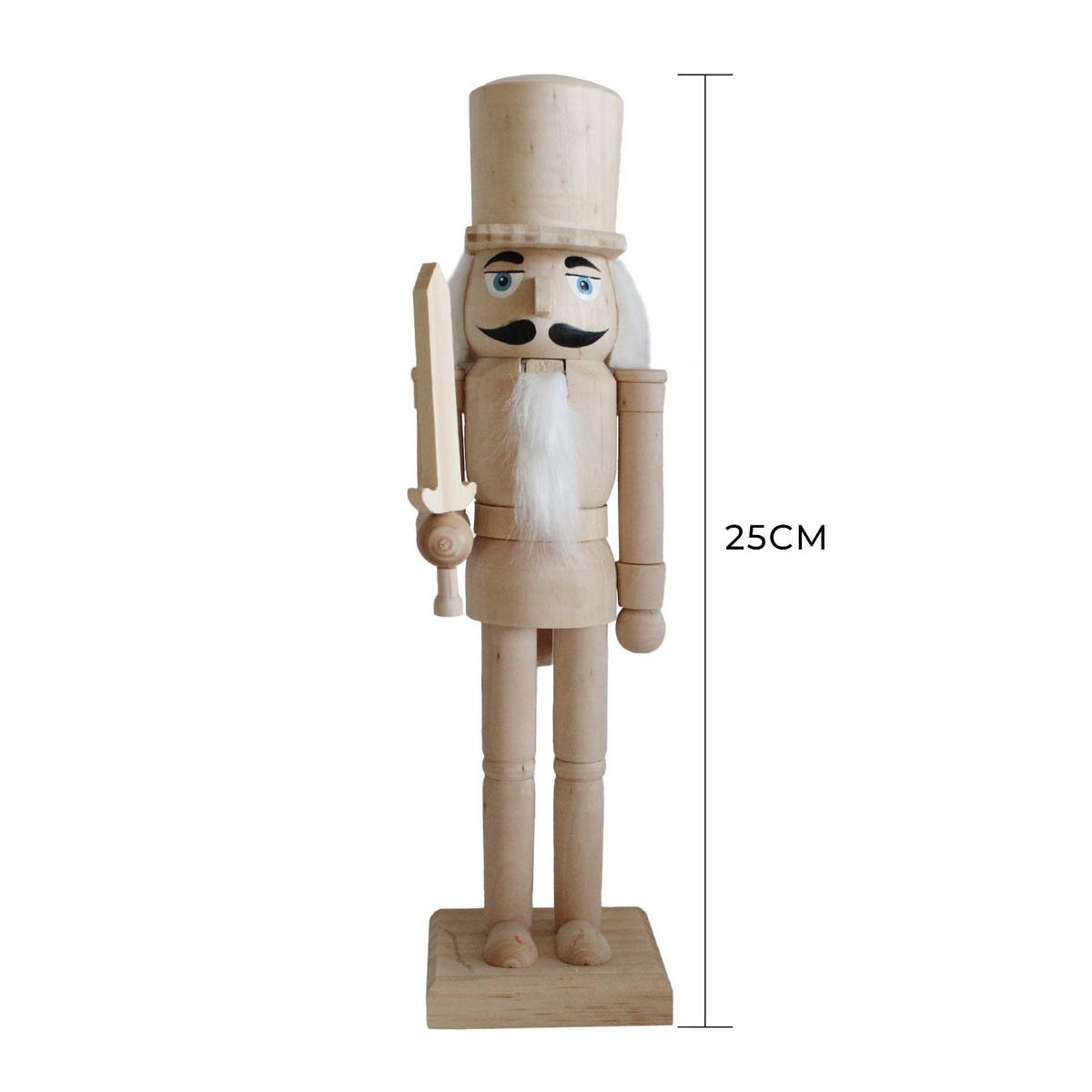 NUSSKNACKER Dekofigur 25 cm - Braun, Holz (7.5/25/6.5cm) - Mobili Rebecca