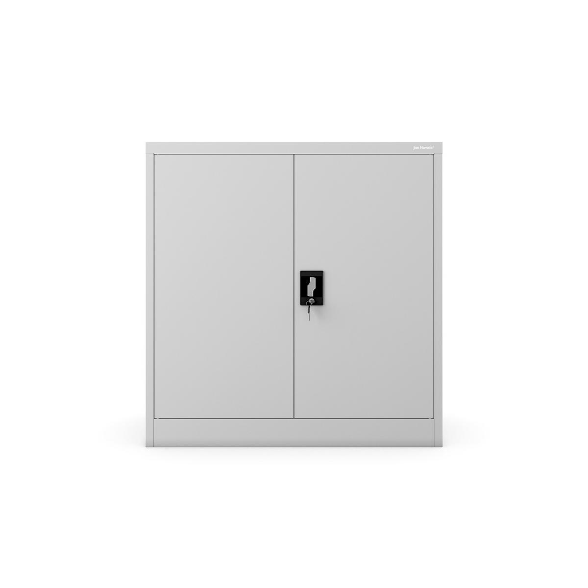 METALLSCHRANK mit Schloss für Büro und Werkstatt BEATA D600 - Grau, Metall (93/90/60cm) - Jan Nowak