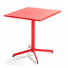 GARTENTISCH , klappbar, Rot - Rot, Metall (70/70/72cm) - Oviala