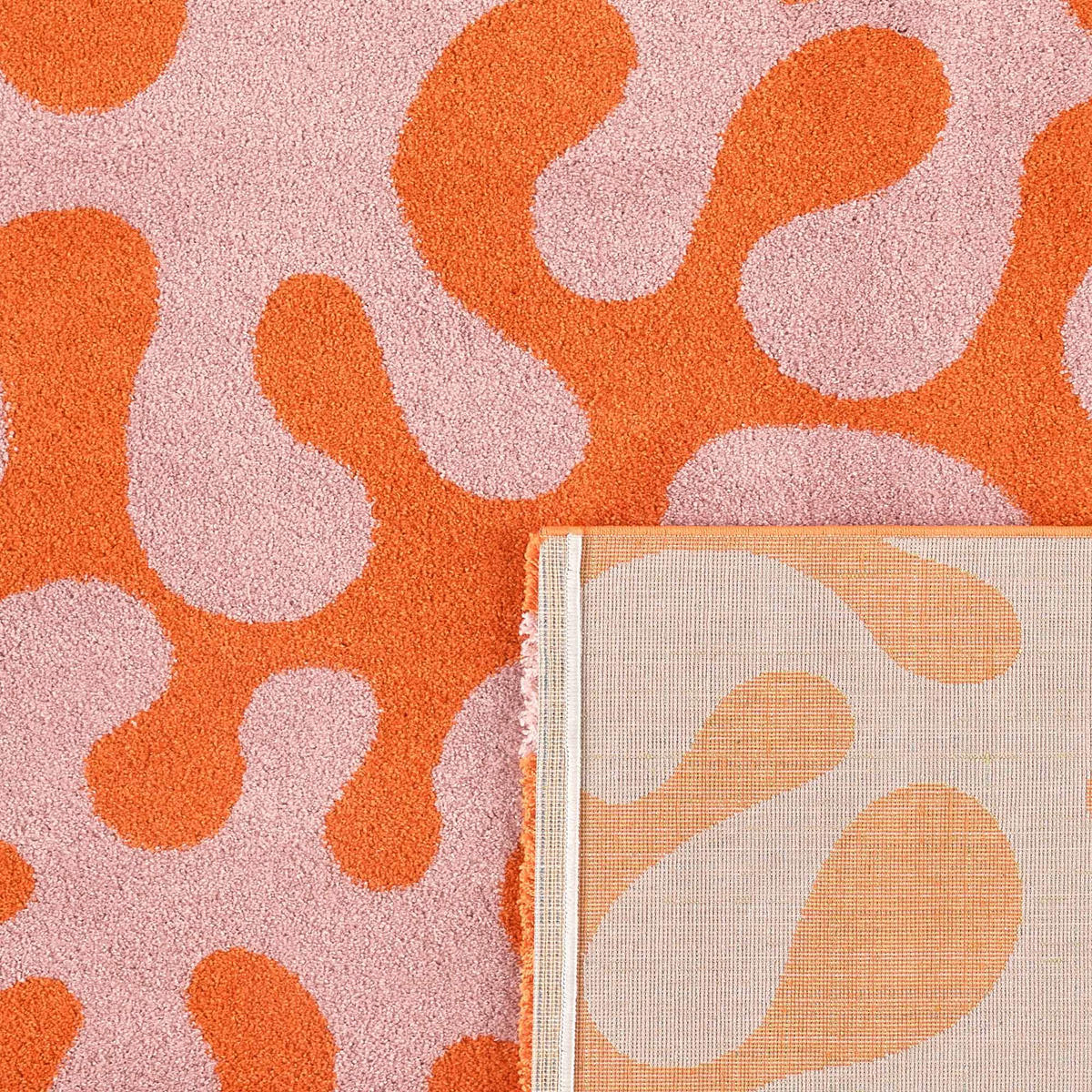 TEPPICH vintage abstrakt orange Groovy 80x140 cm - Orange, Textil (80/140cm) - Nazar Rugs