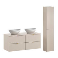 BADMÖBEL 120.6cm Azel 2er-Set Kaschmir - Beige, Holzwerkstoff (120.6/52/46cm) - Petits-meubles