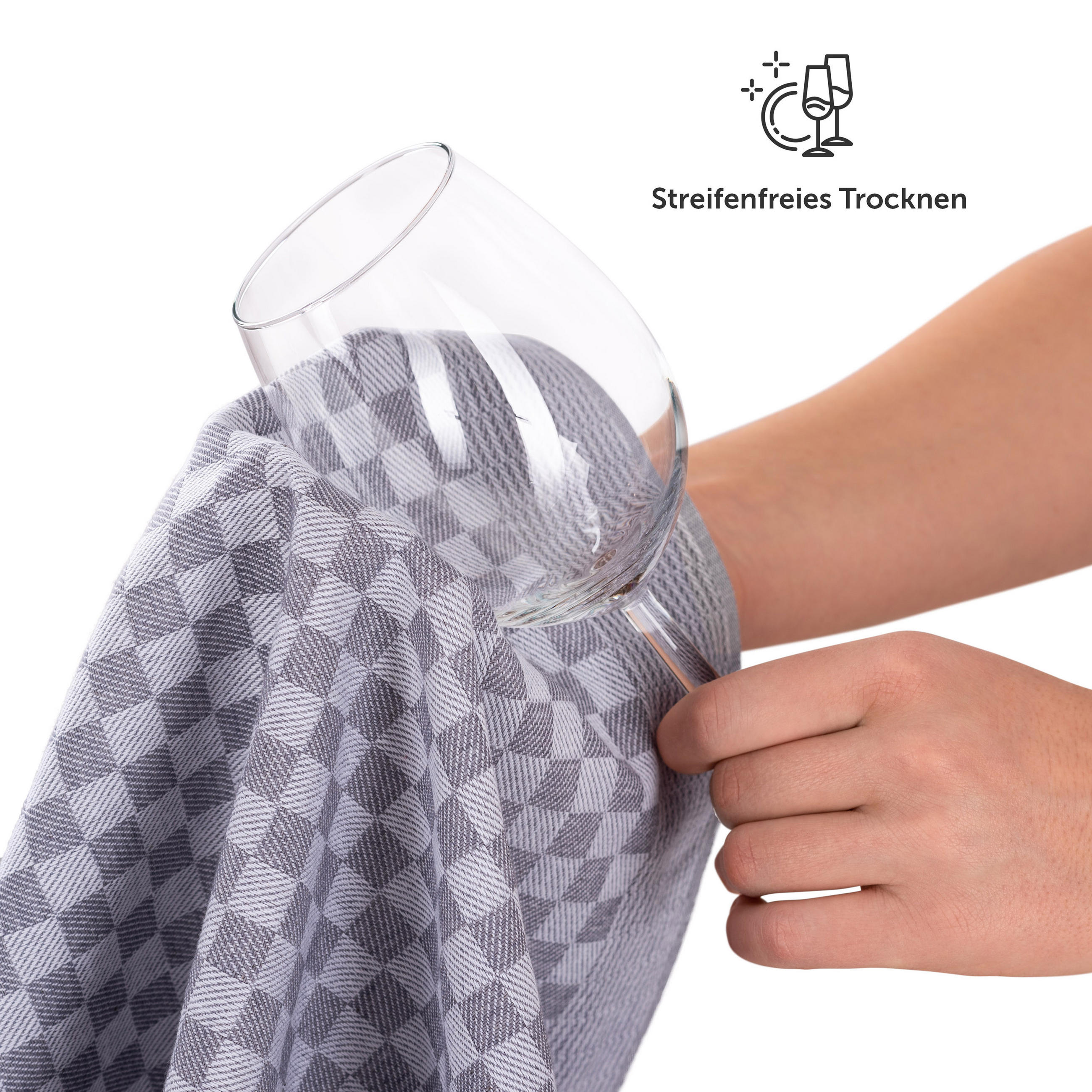 Thumbnail - Blumtal Geschirrtuch, Blau, Textil, Kariert, Quadratisch, 50x70 cm, Oeko-Tex®, Kochen, Geschirrtücher & Schürzen, Geschi...