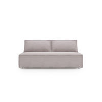 SCHLAFSOFA Mit Bettkasten DUO Poso Stoff Hellgrau - Hellgrau, Holz (198/89/90cm) - Kaiser Möbel
