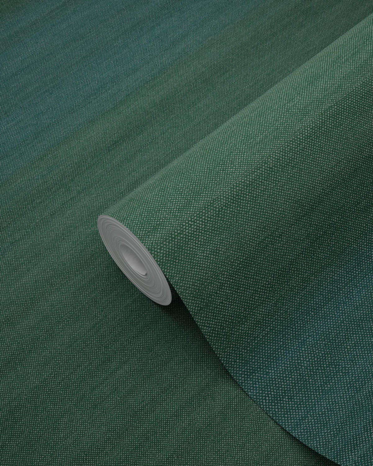 TAPETE Gewebeoptik mit Farbverlauf 53 cm x 10.05 m - Grün, Papier (53/1000cm) - Origin Wallcoverings