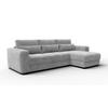 ECKSOFA OLI 4-Sitzer rechts, hellgrau - Hellgrau, Holz/Textil (295/172cm) - Courtois Laville