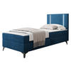 BOXBETT Ono 1, Setite: Rechts - Blau/Schwarz, Holz/Textil (80/200cm) - MIRJAN24