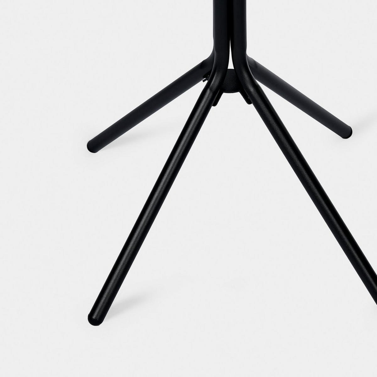 GARTENTISCH Kasem Schwarz 60 cm x 71 cm - Schwarz, Metall (60/60/71cm) - Klast Home