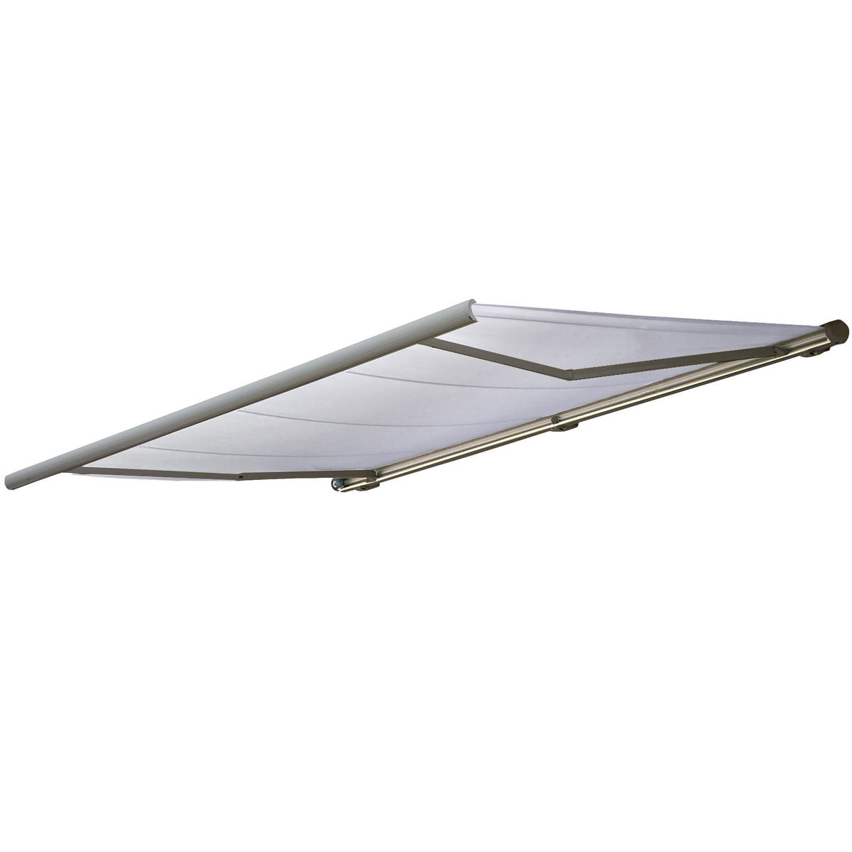 ELEKTRISCHE KASSETTENMARKISE Cremeweiß, Grau - Weiß/Grau, Textil (400/23/300cm) - MCW