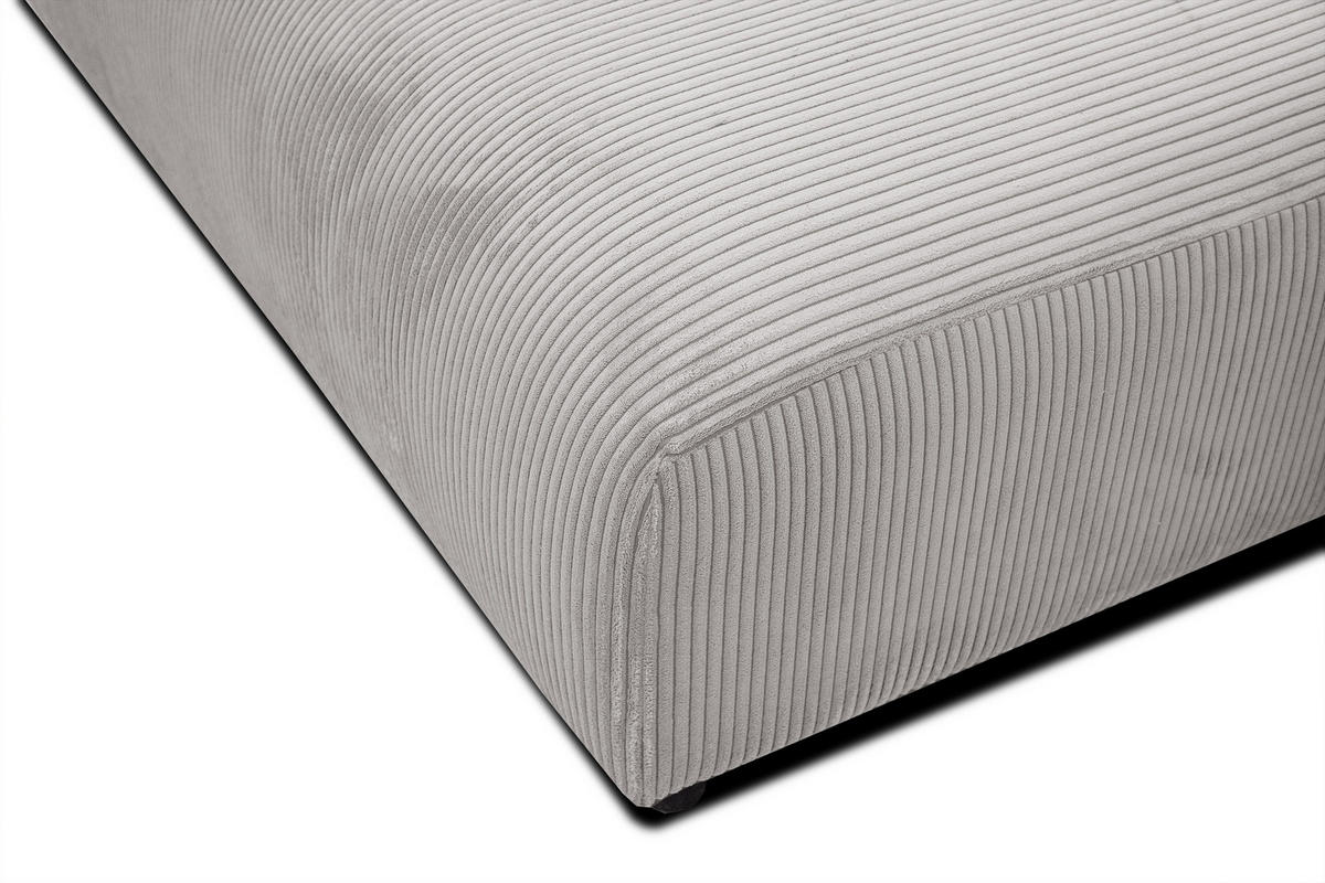 ECKSOFA TAUER 5-Sitzer, weiß - Schwarz/Weiß, Holzwerkstoff/Kunststoff (292/174cm) - Courtois Laville