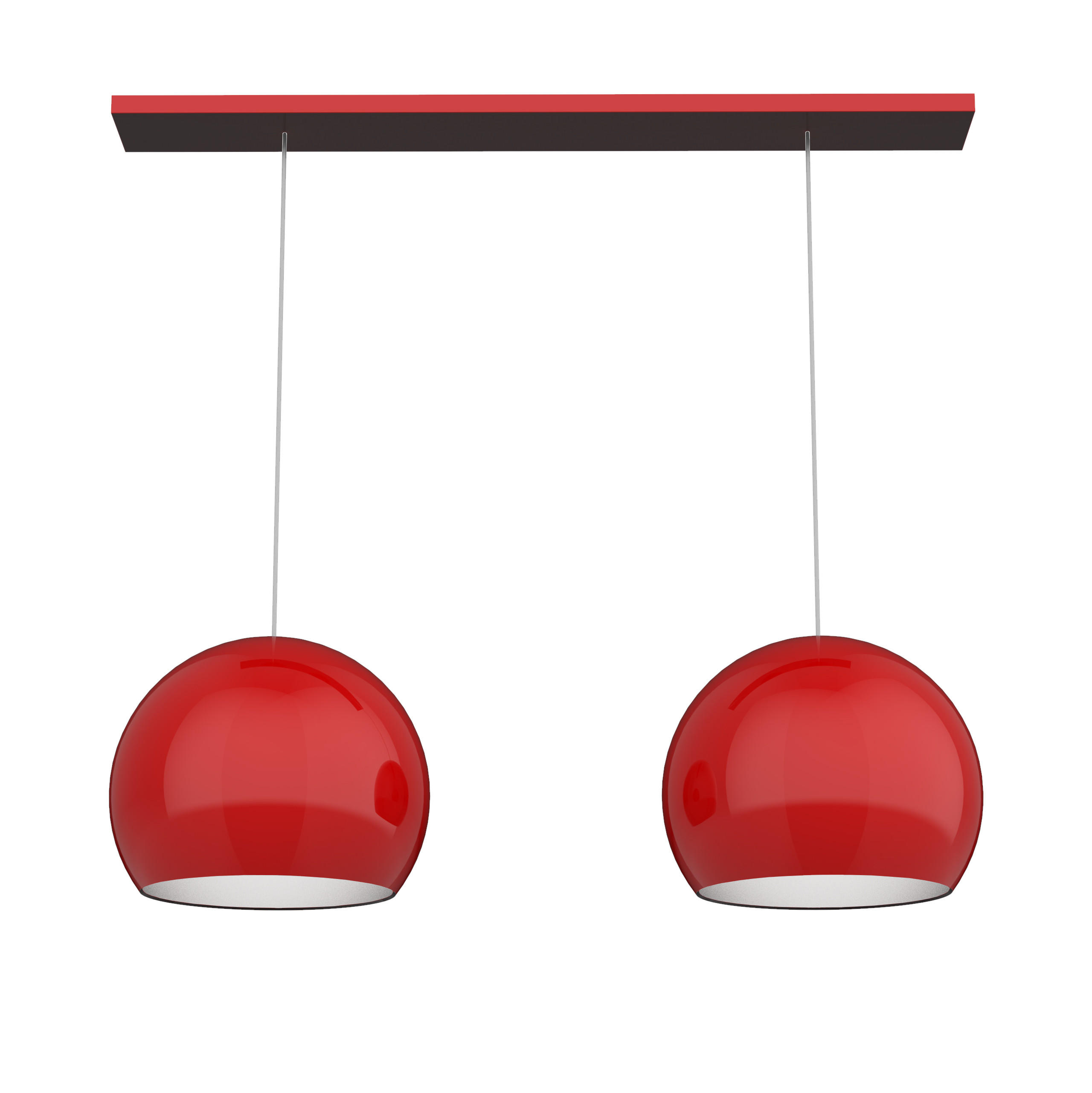 HÄNGELEUCHTE - Rot, Metall (25/25/20cm) - Lumicom