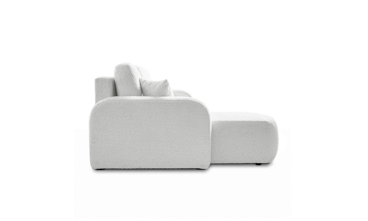 ECKSOFA PALOMA L 235/155/85 cm Coral 70 - Creme, Textil (235/155cm) - Lookway