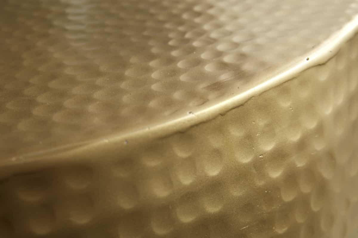 COUCHTISCH ORIENT III Metall Gold 60 cm - Blau/Goldfarben, Metall (60/60/31cm) - riess-ambiente