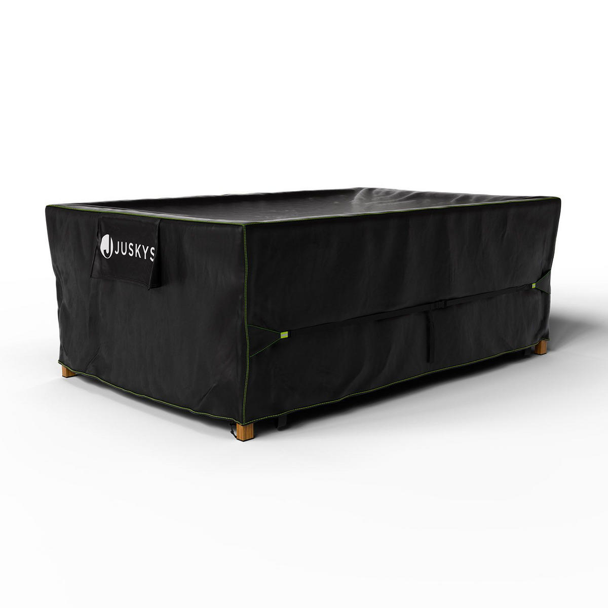 GARTENMÖBELABDECKUNG CoverSafe Pro schwarz - Schwarz, Kunststoff (140/75/220cm) - Juskys