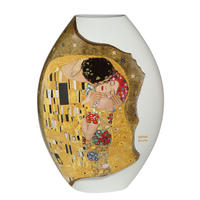 VASE Gustav Klimt - Der Kuss, Porzellan, Bunt, 46 cm - Multicolor, Keramik (46cm) - Goebel