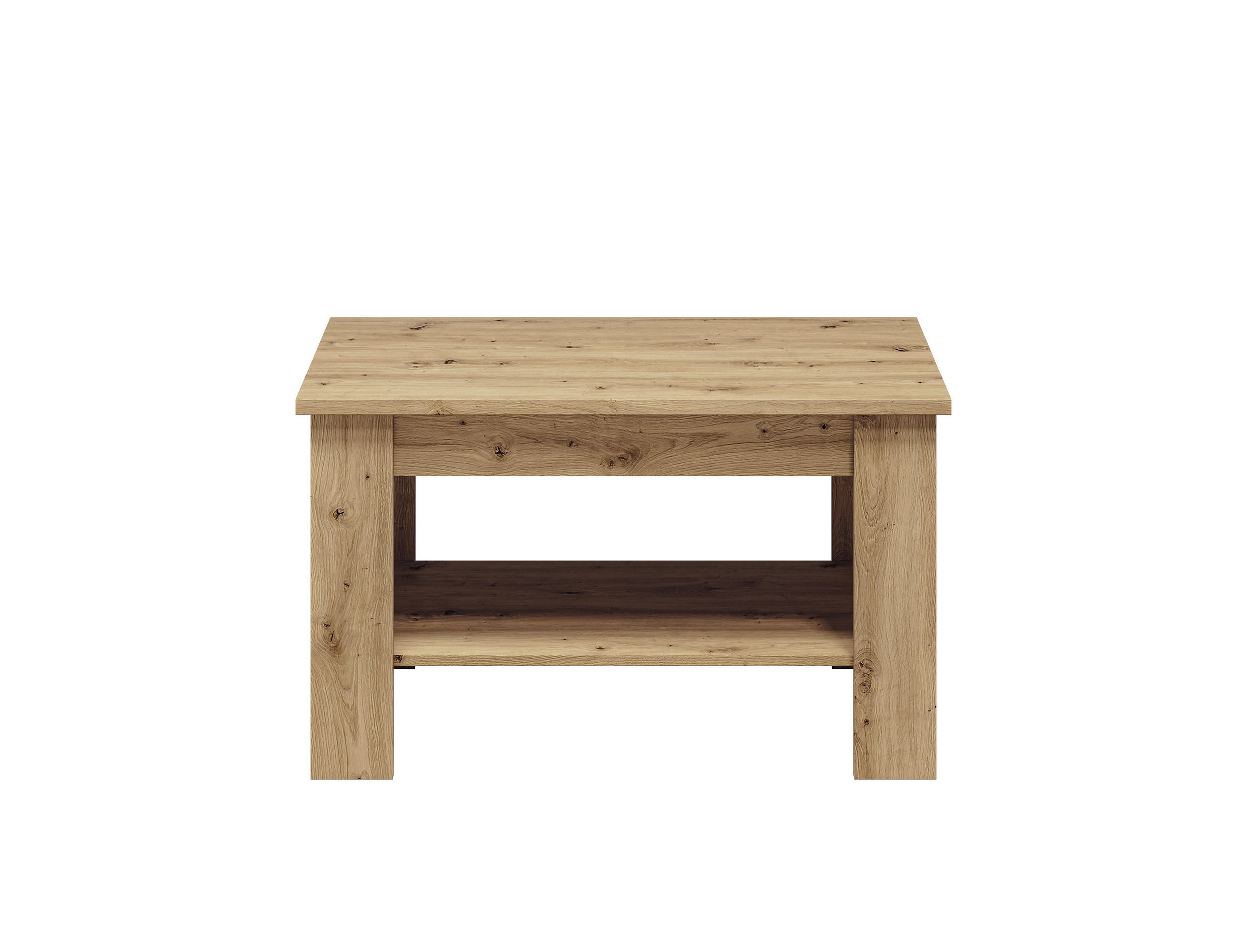 COUCHTISCH Artis Artisan Eiche 96 / 60 / 57cm - Braun, Holz/Holzwerkstoff (60/96/57cm) - Feldmann-Wohnen