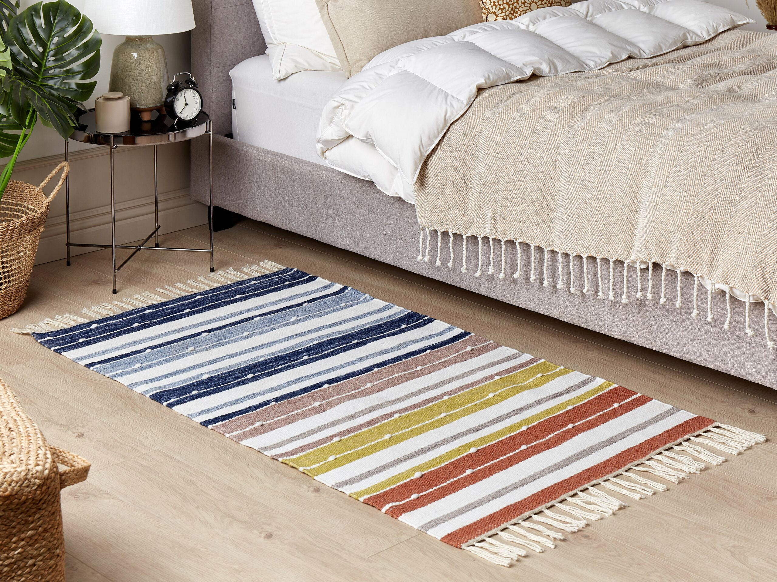 OUTDOOR-TEPPICH Tozakli 150/80 cm - Multicolor, Kunststoff (80/150cm) - Beliani